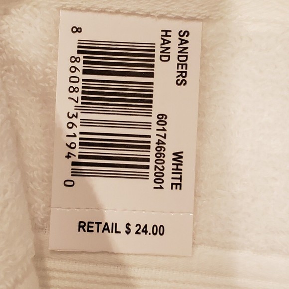 Ralph Lauren Sanders Anti-Microbial Hand Towel White NEW - Picture 4 of 5